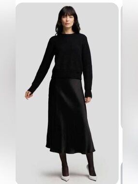 BWT Simply Vera Vera Wang Black Dress Size L